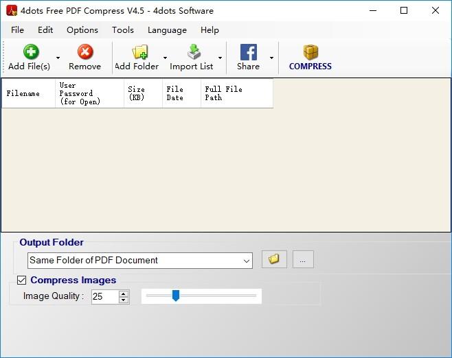 4dots Free PDF Compress下载,PDF压缩工具,PDF软件,pdf编辑器