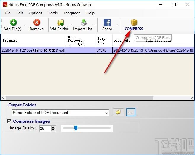 4dots Free PDF Compress下载,PDF压缩工具,PDF软件,pdf编辑器